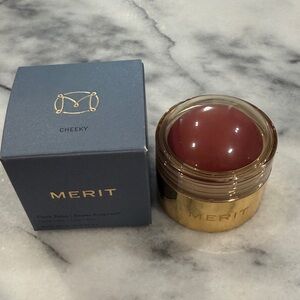 Merit Beauty Flush Balm in Cheeky (cool pink cream blush) NWT